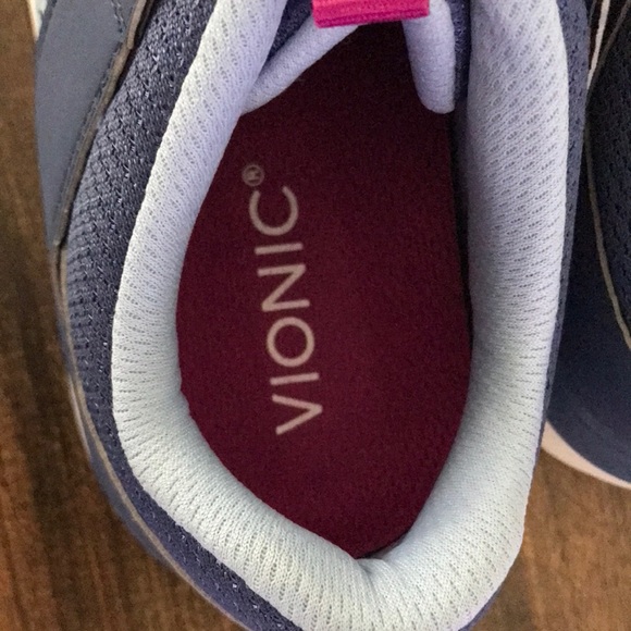 Vionic Mesh Lace-Up Athletic Sneakers - Coro - indigo a395066 - Picture 6 of 6